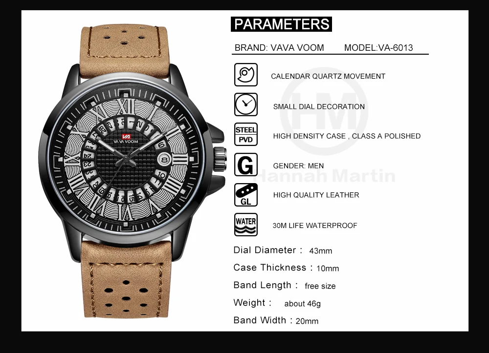 Rolex_watch VA VOOM модные часы мужские повседневные военные спортивные мужские часы Кварцевые аналоговые наручные часы Relogio Masculino
