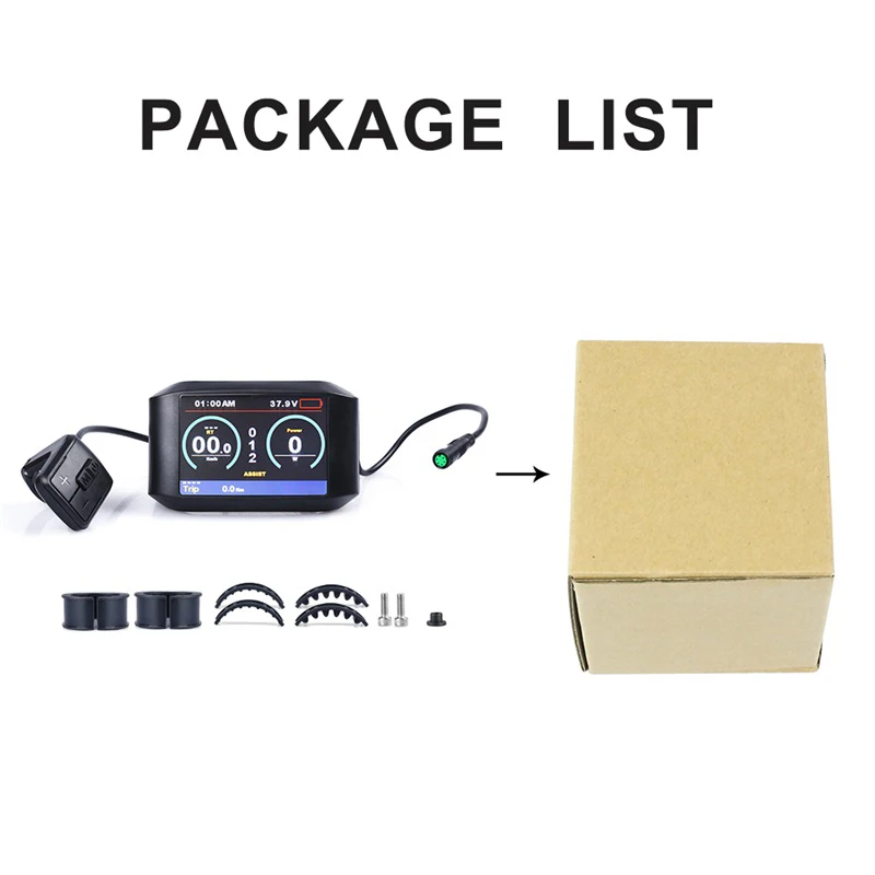 Best Electric Bicycle 750C Colorful Display For Bafang Mid Drive Motor Conversion Kit BBS01 BBS02 BBSHD eBike Speedometer Controller 11