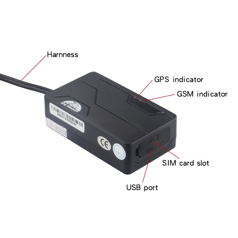 Оригинальный Автомобильный gps трекер GPS311B TK311B двигатель отключен отслеживание в