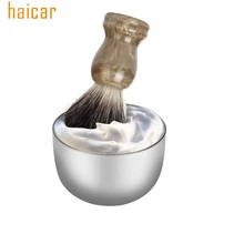 HAICAR Love beauty, женские и мужские, высокое качество, нержавеющая сталь, серебряная чаша, чашка для бритья, щетка, Прямая поставка 180314, Прямая поставка