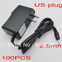 Высококачественные IC версии 100 шт. AC 100 V-240 V адаптер преобразователя DC 5 V 2000mA блок питания США штекер DC 2,5 мм x 0,8 мм для планшетных ПК