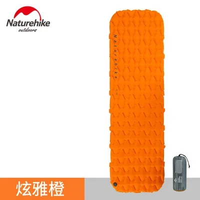 orange Naturehike colchon надувной походный коврик надувная походная кровать спальный коврик природа поход матрас с подушкой - Цвет: orange