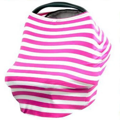 Red and white stripe Multi-Применение полосатый эластичный Baby Shower подарок для мальчиков и девочек кормящих грудью Обложка шарф сиденья накидка для кормящих мам - Цвет: Red and white stripe