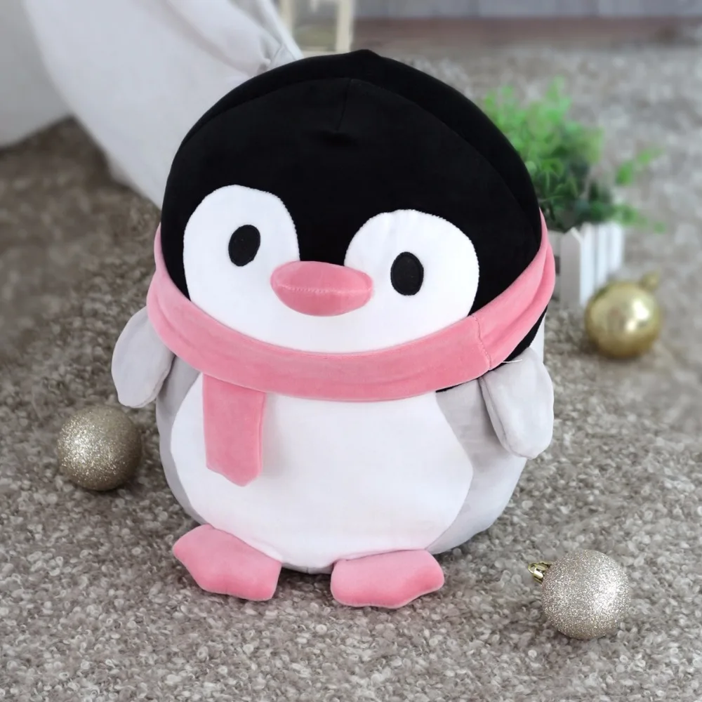 penguin soft toy with scarf