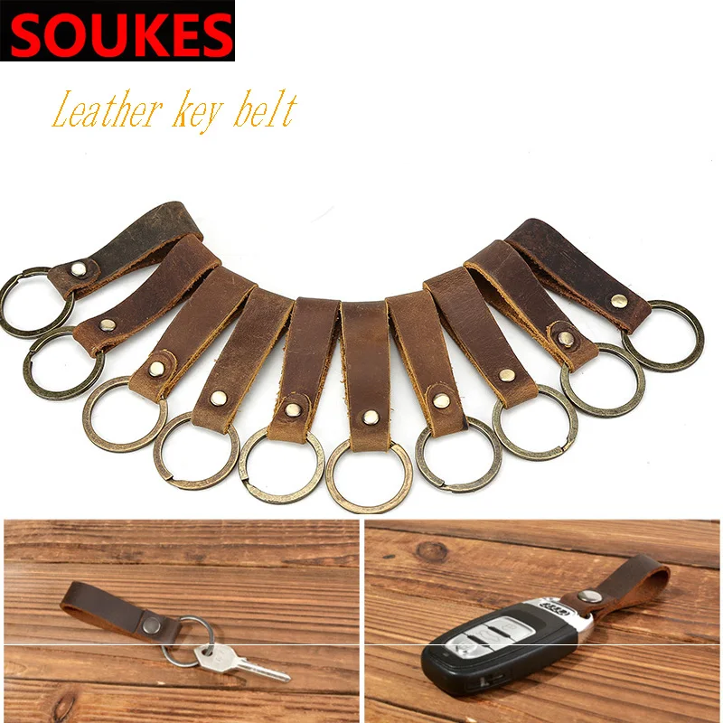 

Car Emblem Badge Geniue Leather Key Chain Ring For Hyundai Creta Tucson Volkswagen VW Golf 6 7 GTI Kia Ceed Rio Sportage 2017
