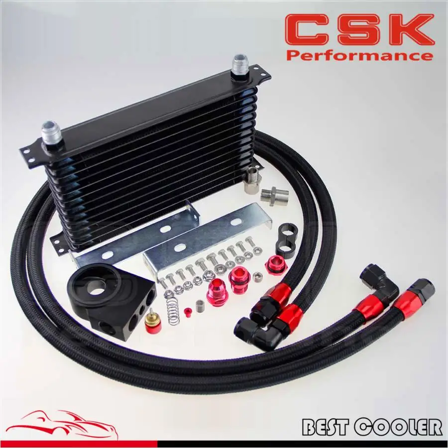#^Special Price Trust AN10 13 row oil cooler +Thermostatic / Thermostat Sandwich Plate kit BK