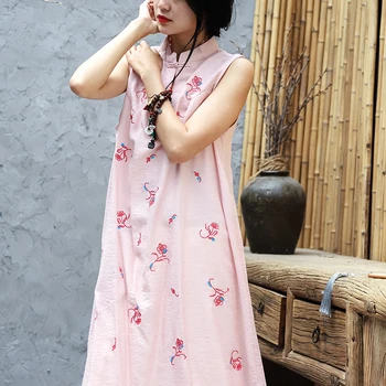 

2020 chinese traditional dress qipao women mandarin collar chinese cheongsams qipao oriental dresses embroidery qipao