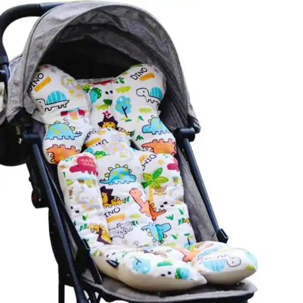 Детская набивная подушка для детской коляски, зимняя теплая подушка для сиденья, матрасы, наволочка для детской коляски, толстая Подушка на колесиках - Цвет: Animal