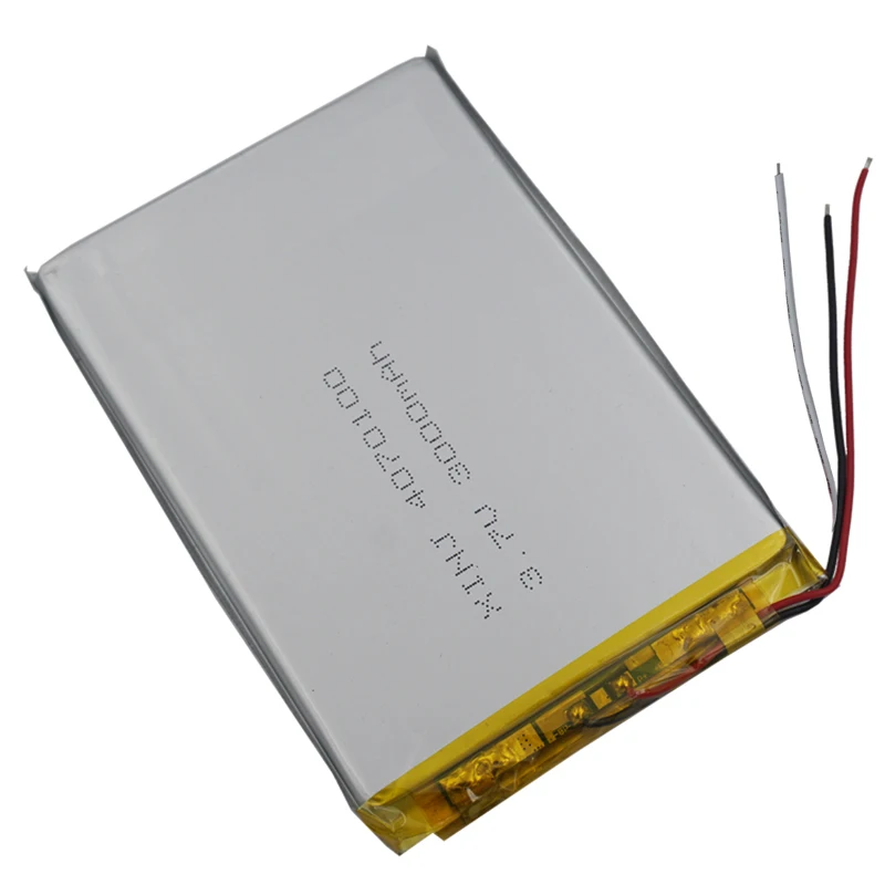 XINJ 3 7 V 3000mAh провода для термистора литий полимерная батарея Li ion li po cell 4070100