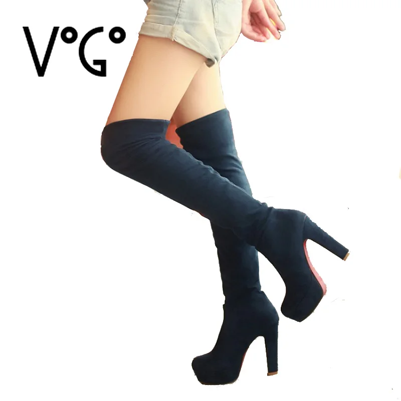 red bottom high boots