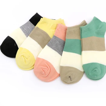 

5pair Candy Colors Cotton Women's Short Socks Summer Thin Low Cut Sock Fashion Female Shallow Mouth Ankle Sock Invisible Socks