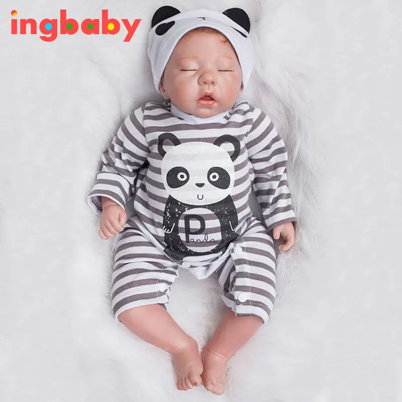 

1pcs Soft Velvet Plastic Simulation Reborn Baby Doll To Appease Dolls Accompany Dolls Baby Toys Parent&child Dolls ingbaby WJ535