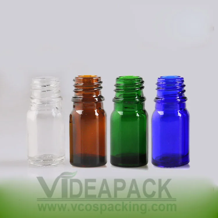100 шт. 10 ml/lot стеклянная бутылка эфирного масла/Гиалуроновая кислота Сыворотки бутылок/прозрачный коричневый синий зеленый стекло пустой