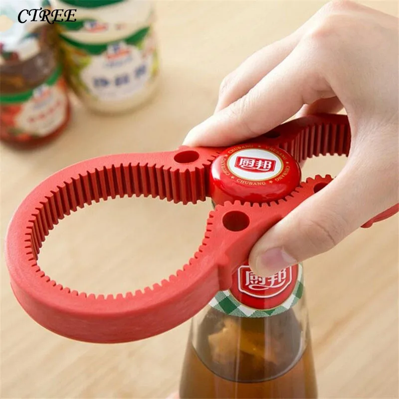 CTREE 1Pcs Multifunction Opener Bottle Rubber Handy Anti slip Can Lid