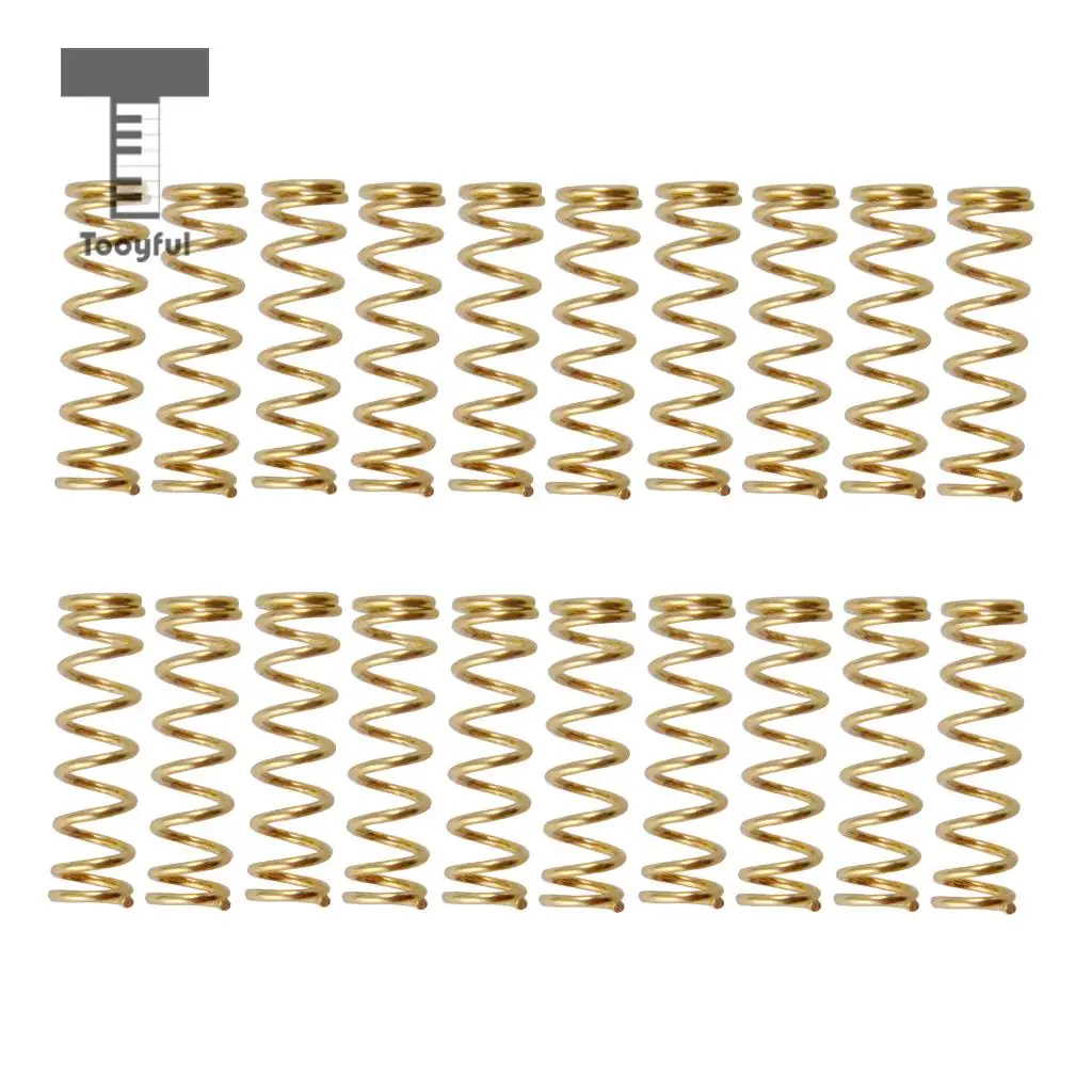 Tooyful 20pcs/set 16mm Short Straight Humbucker Pickup Mounting Springs for Guitar Bass Pickups