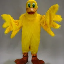 Талисман Желтый Повезло Утка костюм талисмана необычные платья пользовательские фантазии косплей костюм тема mascotte карнавальный костюм