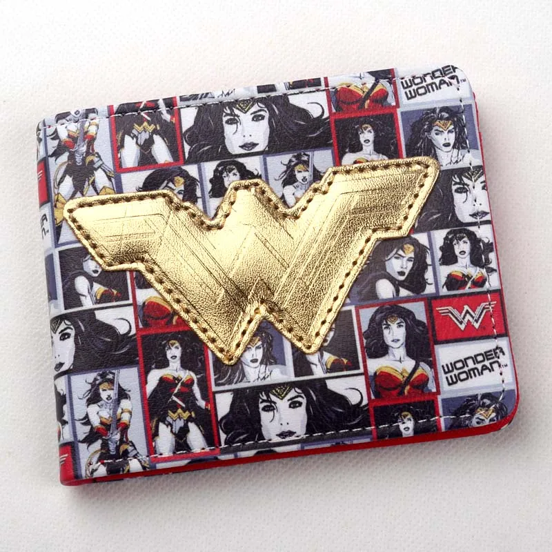 

Movie Wonder Woman Wallet Comics Women Vintage Purse Bi-Fold