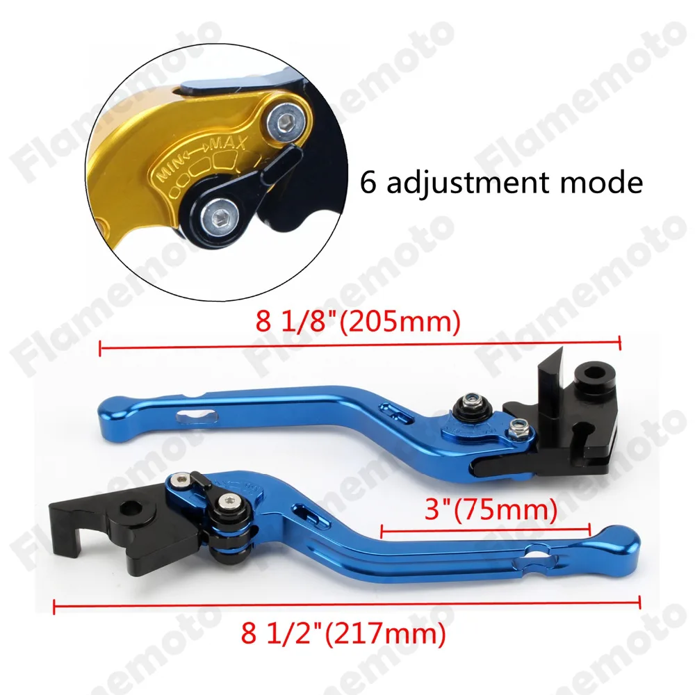 Мотоцикл длинный Регулируемый ЧПУ Рычаги Тормозная система сцепления для Yamaha YZF R1 YZF R6 R6S КАНАДА версия R6S Европа версия