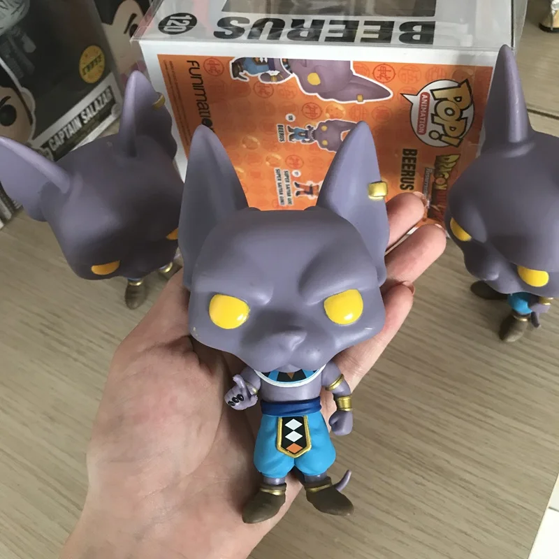 Оригинальная неидеальная Funko Pop Amine Dragon Ball Super-Beerus свободная игрушка фигурка Коллекционная модель игрушка дешевая цена без коробки