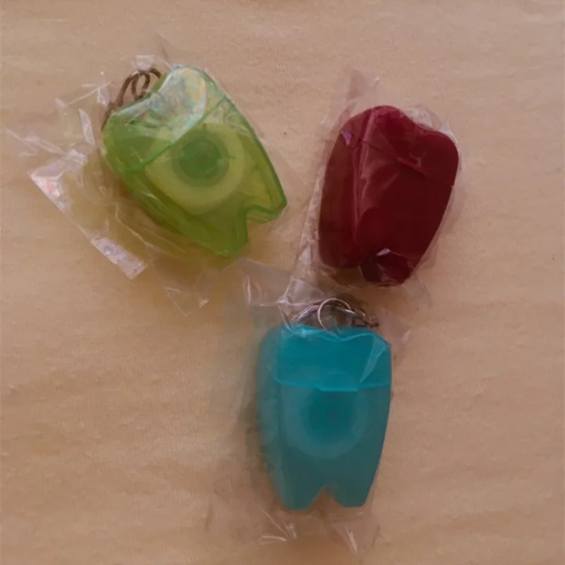 

15M Dental Floss for Teeth Cleaning Oral Care Kit Dental Hygiene Mint Fragrance Portable teeth keychain Color Random free shipp