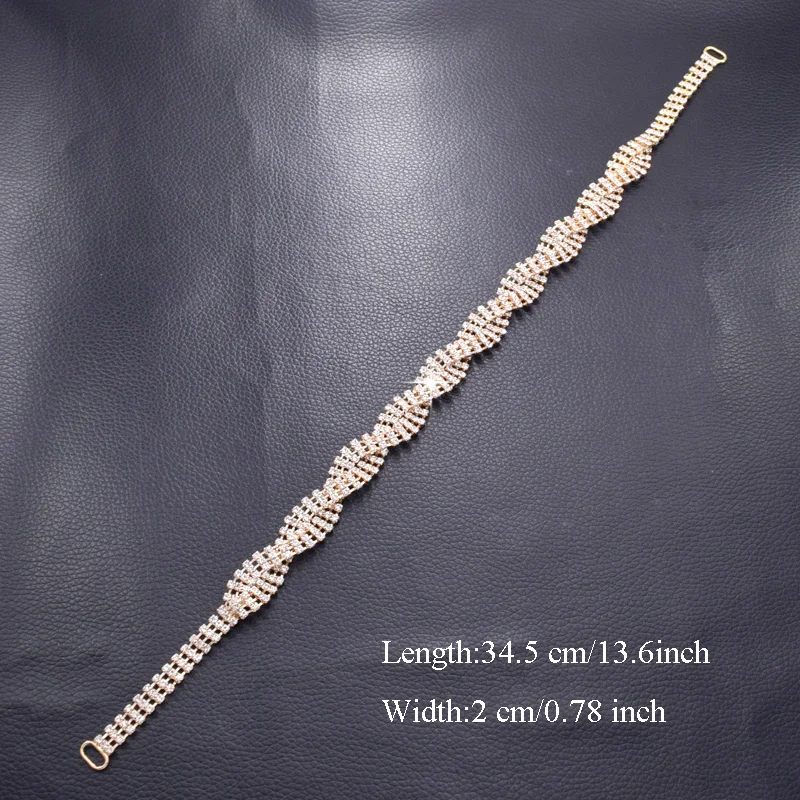 Gold rhinestone belt with rhinestone (1)
