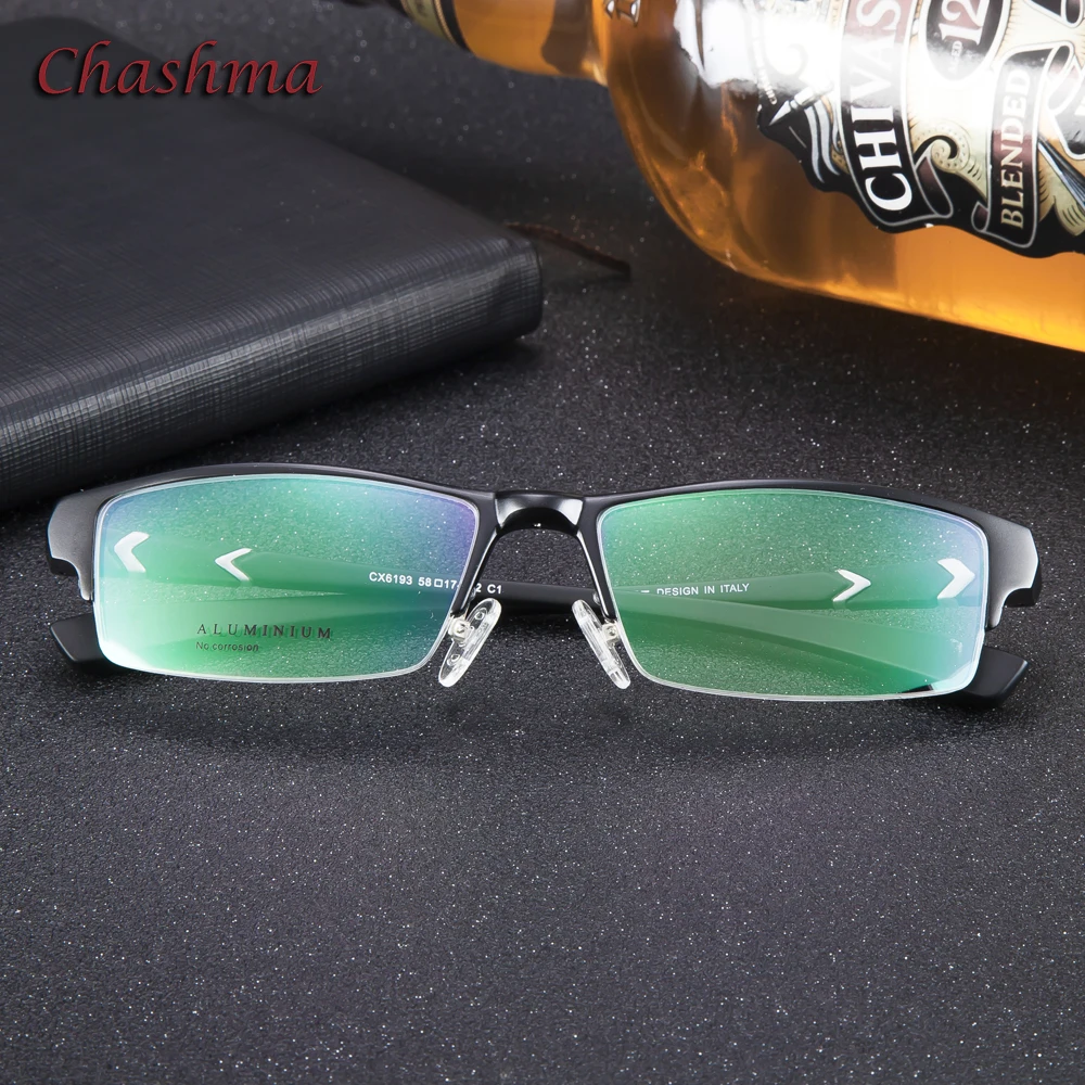 Брендовые дизайнерские качественные очки Chashma в оправе из алюминиево магниевого