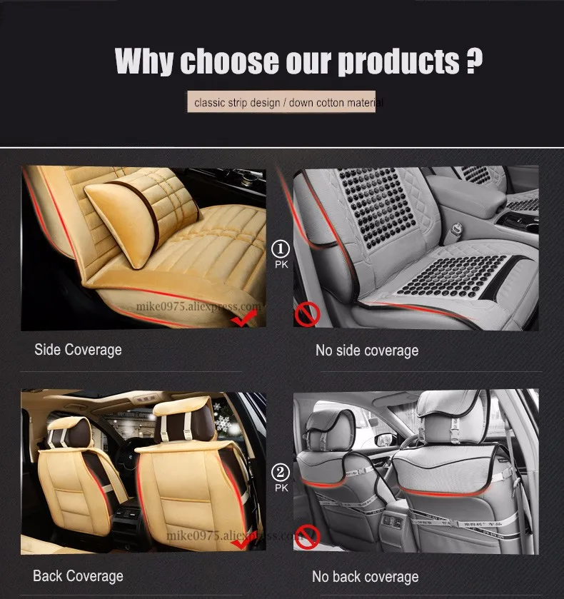 warm winter down cotton seat covers d32