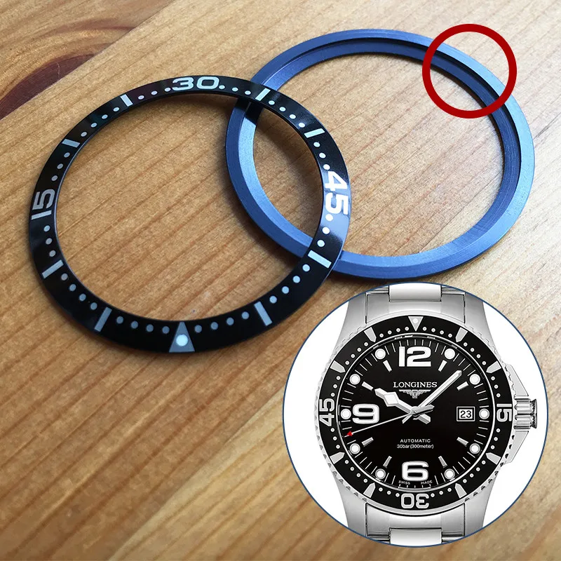 Baja Noctilucent Bezel untuk Longines 