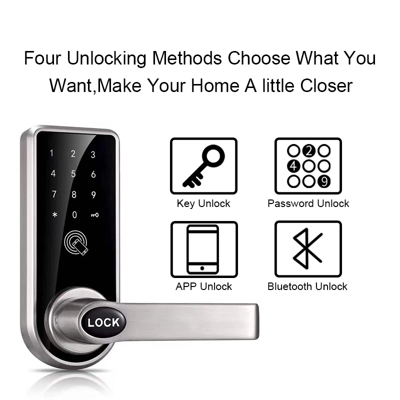 Eseye Биометрические Smart Lock двери приложения электронные Bluetooth пароль цифровой