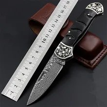 Открытый дамасский тактический складной высокопрочный нож для выживания Подарочная коллекция маленькие Ножи EDC инструменты