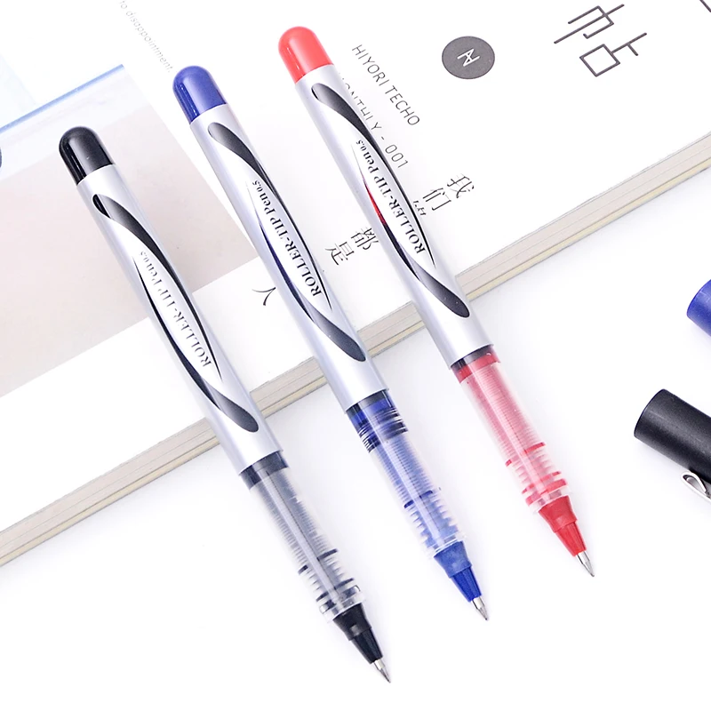 12 шт./лот Лидер продаж гелевая ручка 0,5 мм жидкие чернила пластик Ручки для письма Офис Школьные принадлежности корейский канцелярские