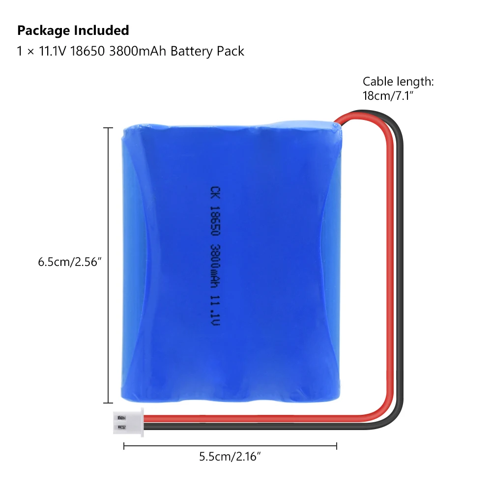 YCDC Новинка 11,1 V 3800 mAh 18650 литий-ионная аккумуляторная батарея CCTV камера аккумуляторные батареи для RC игрушечный пылесос