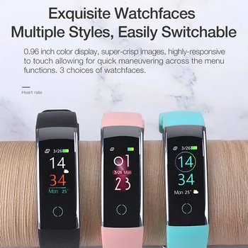 

High Quality Smart Bracelet Heart Rate Monitoring USB Charging Bluetooth Color Sports Bracelet шагомер