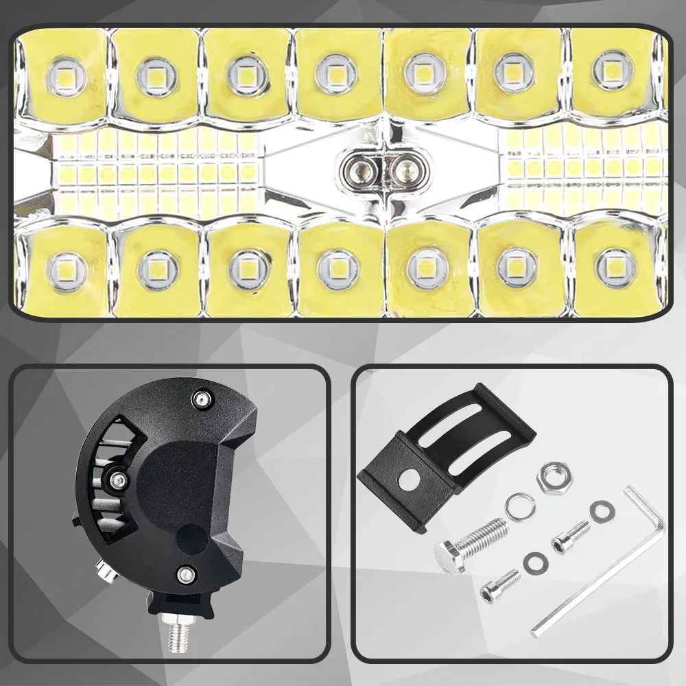 HELLO EOVO 4-32 дюймов светодиодный светильник-бар, светодиодный рабочий светильник, для вождения внедорожной лодки, автомобиля, трактора, грузовика, 4x4, внедорожника, квадроцикла, без монтажных комплектов