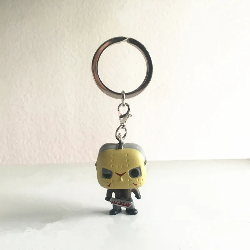 Funko POP Friday the 13th Character JASON VOORHEES Брелок фигурка модель игрушки виниловая кукла кольцо