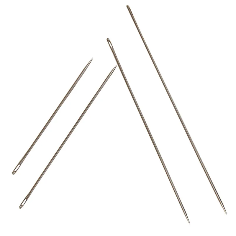 4 Pcs Big Eye Hand Sewing Needles Wool Thick Knitter Yarn Quality