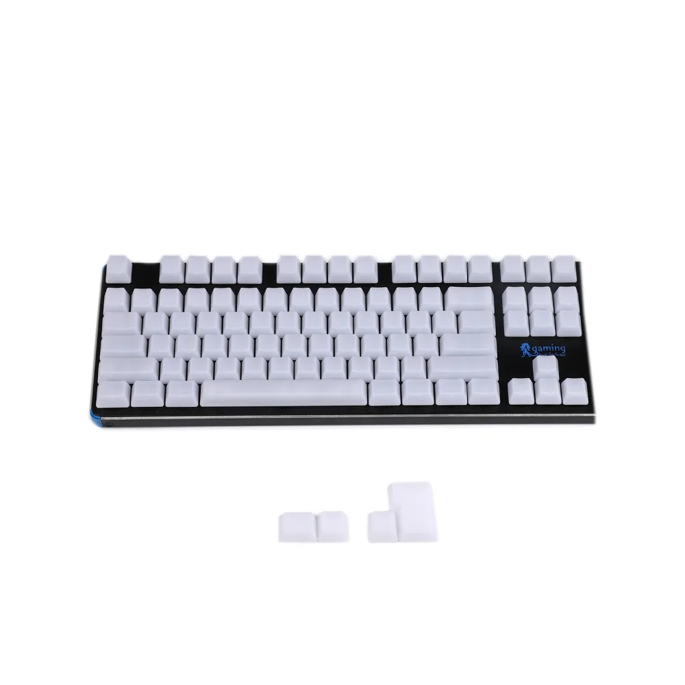 YMDK 1 5 мм ABS 108 87 61 ANSI ISO пустой молочный туман OEM профиль просвечивающий Keycap для MX