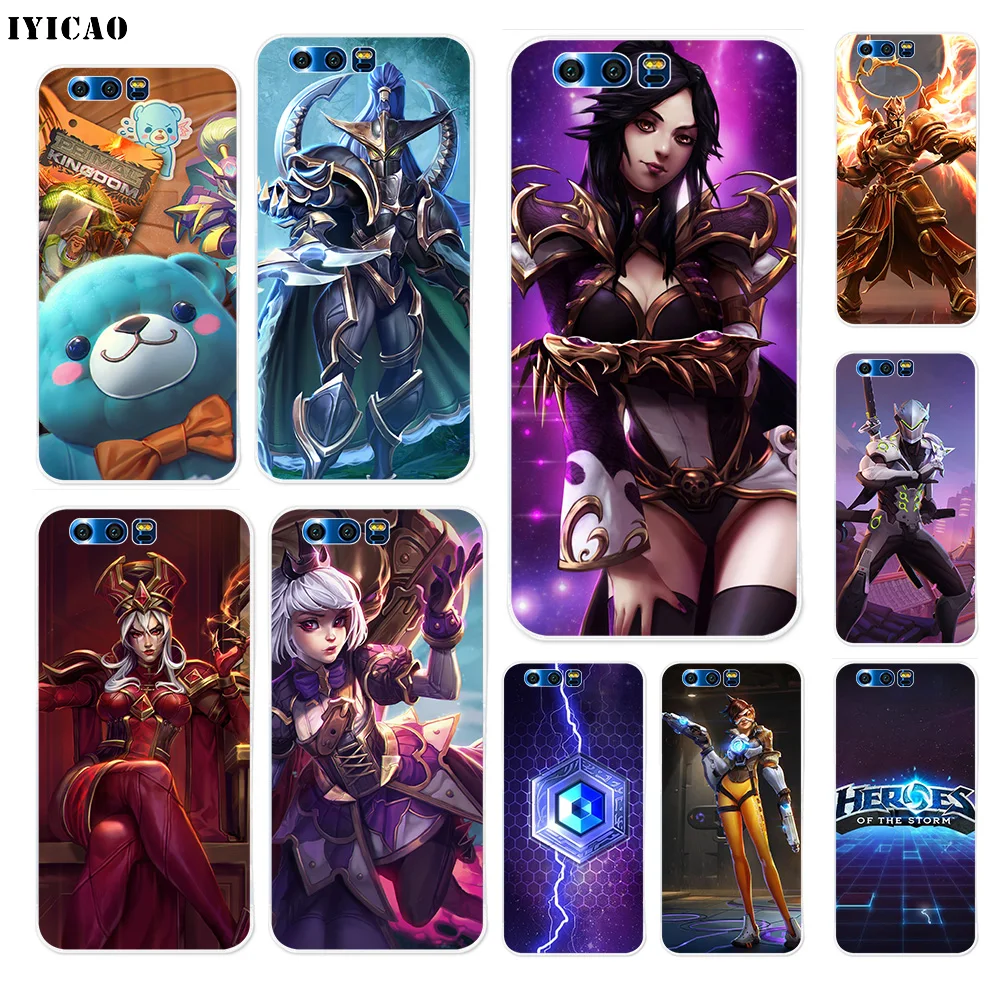 Мягкий силиконовый чехол IYICAO &quotHeroes of the Storm&quot для Huawei Y9 Y7 Y6 Prime 2018 Honor 8C 8X 8 9 10 Lite 7X 7C