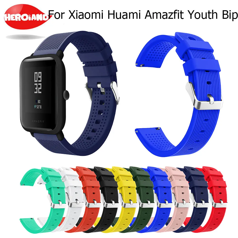 Ремешок для наручных браслетов ремешок часов Amazfit Youth силиконовые ремешки Xiaomi Huami