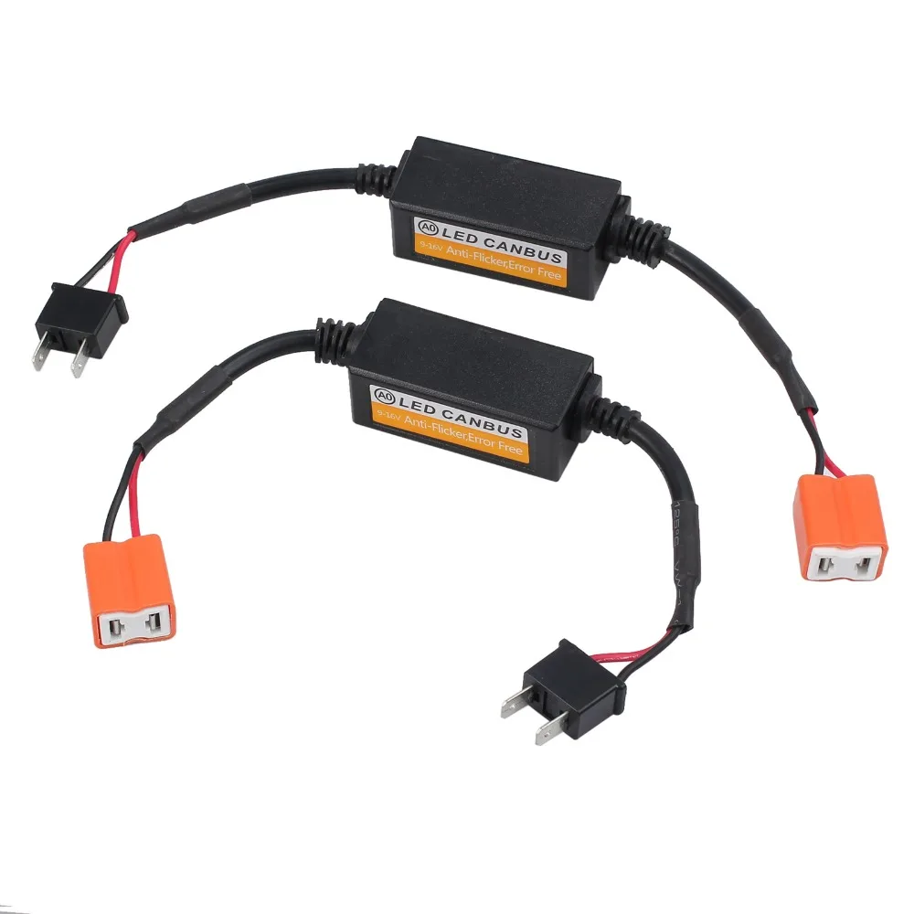Justech 2x светодиодный Canbus декодеры без ошибок резистор для современных Kia Buick VW Ford Chevrolet Citroen Nissan H4 головной светильник противотуманный светильник