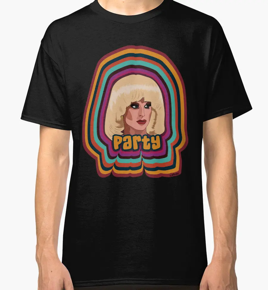 Katya zamolodchikova-вечерние новая футболка Для мужчин черный | Мужская одежда