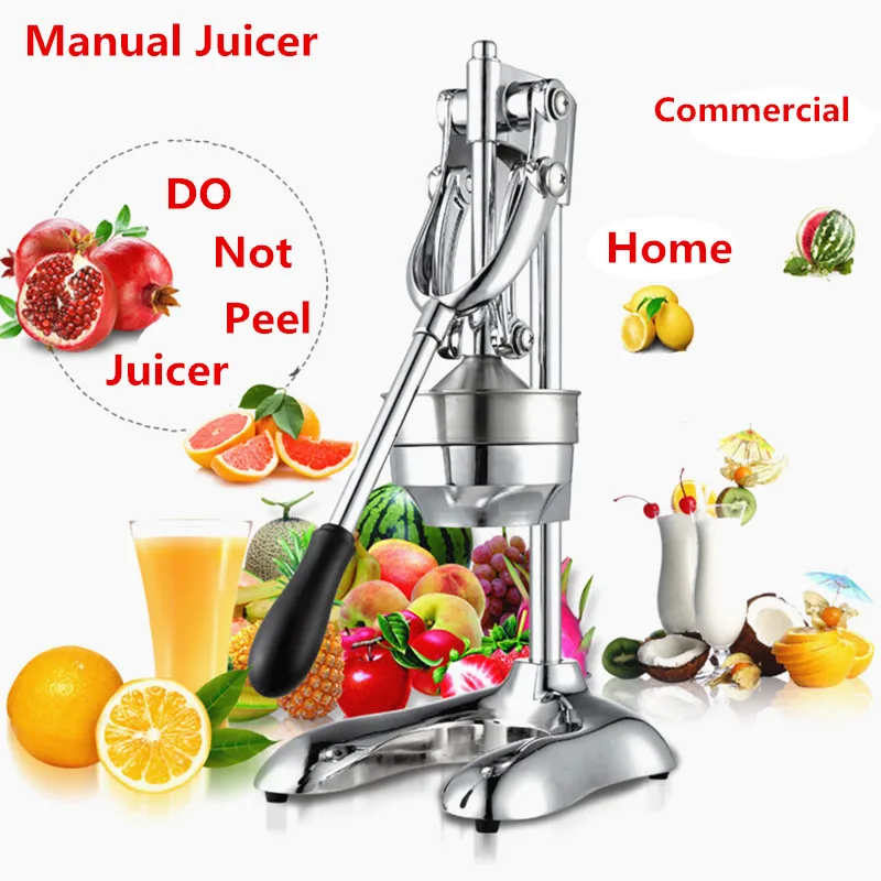 

Stainless Steel Fruit Juicer Household Hand Press Manual Juicer Lemon Orange Lime Fresh Juice Tool Squeezer Machine For Home