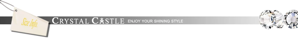 SIZE INFORMATION FOR RHINESTONES