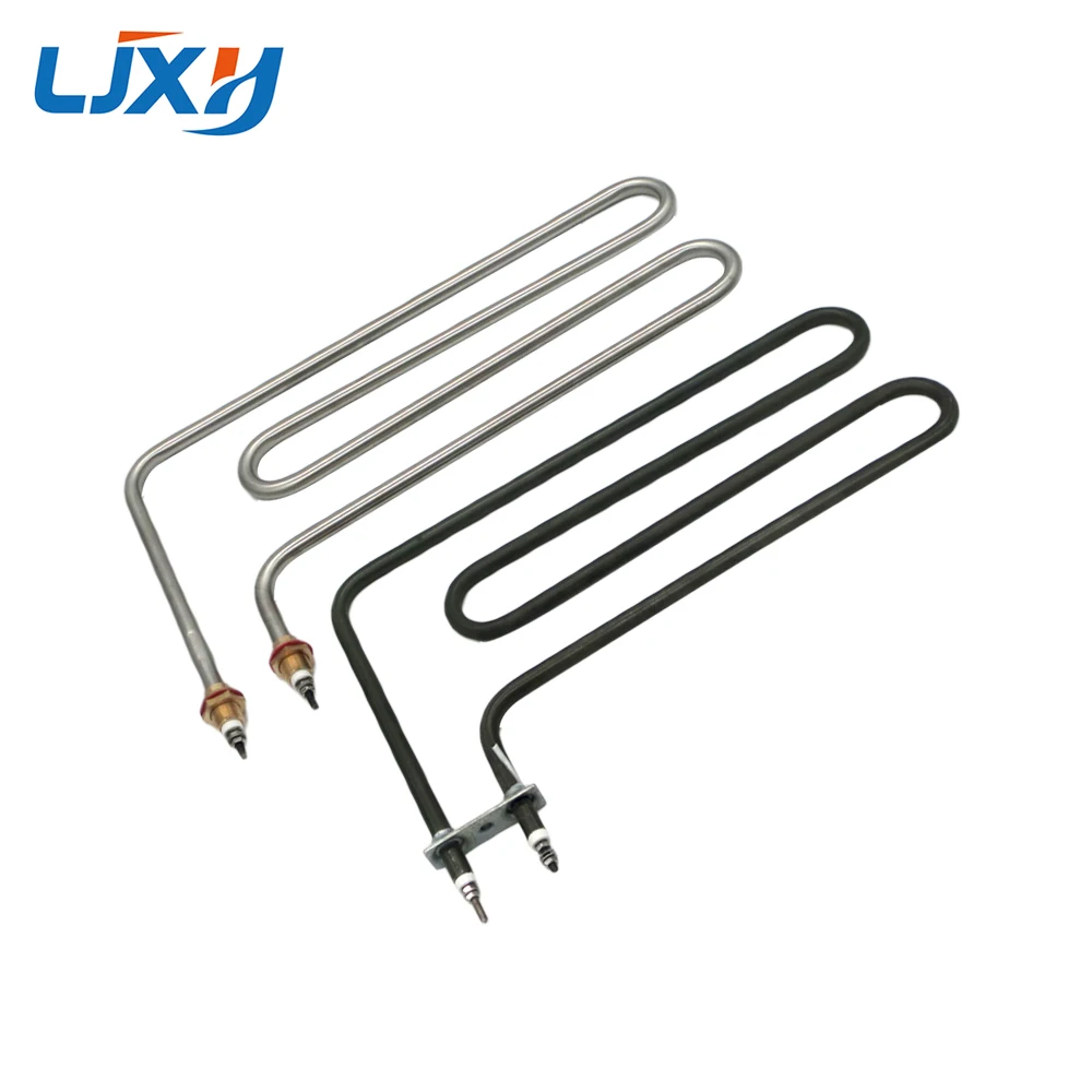 LJXH 짧은 권총 모양 사우나 스토브 난방 튜브, 304 스테인레스 스틸 전기 발열체 사우나 룸, 1200W/1500W 