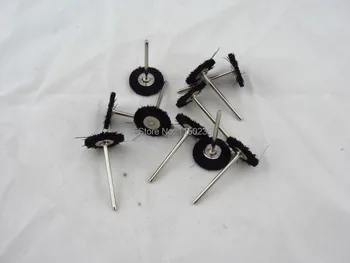 

free shipping 50pcs/lot, gold mini black bristle brush,jewelry polishing brush wheel, Rotary Buffing burnishing grinding Wheel