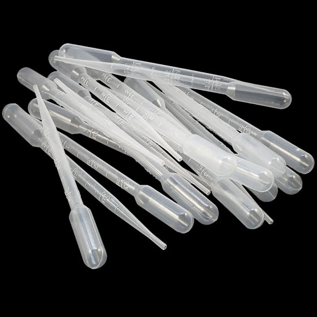 

Top 100PCS/set 3ML Transparent Pipettes Disposable Safe Plastic Eye Dropper Transfer Pipettes for Lab Experiment Supplies