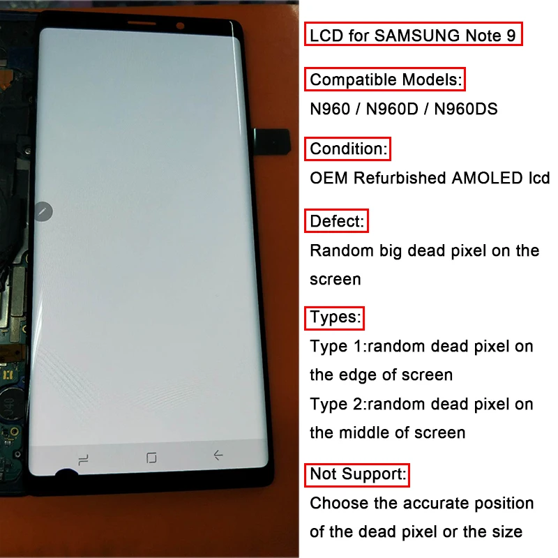 Протестированный дисплей для samsung Galaxy S9 PLUS G960 ЖК-дисплей с экраном S8 plus G950 G955 дигитайзер S7 Edge G935F сенсорный экран Note 8 Spot