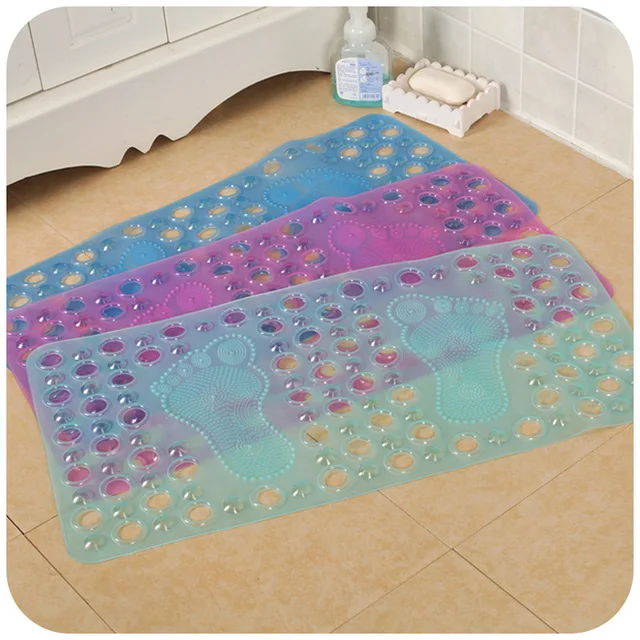 Purple Bubble feet take a bath mat non slip mats with suction cups