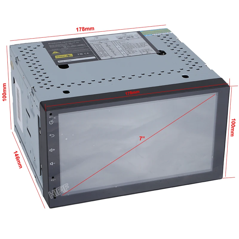 Sale HIFIF Latest 2gb+16gb Android 7.1 Lollipop Universal 7 inch CarRadio Auto Audio Stereo Head Unit Double 2 Din Car GPS Navigation 7