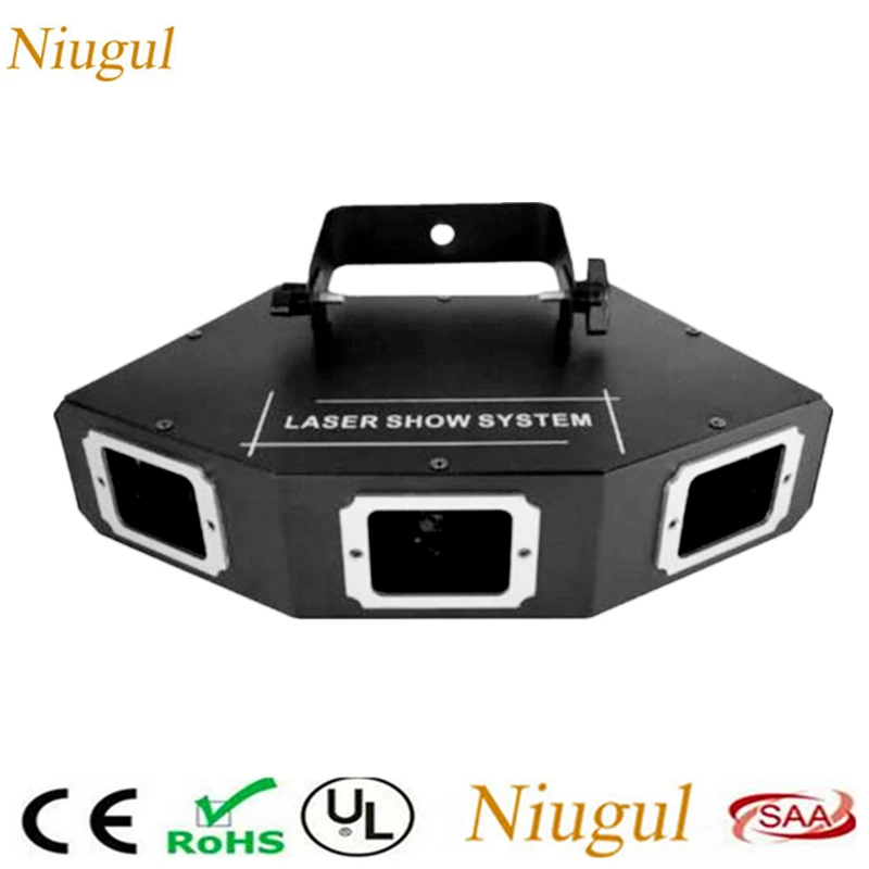 

3 Lens Scan Laser With Patterns/DMX512 Sound Control RGB Full Color Beam Laser Light/Halloween Xmas Party DJ Show Stage Lighting